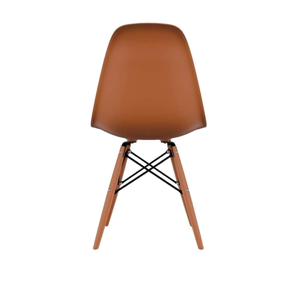 Conjunto com 4 Cadeiras Eames DSW Terracota - 4