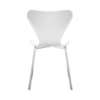 Conjunto com 2 Cadeiras Jacobsen Branco e Cromado - 5