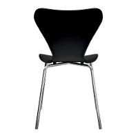 Conjunto com 2 Cadeiras Jacobsen Preto e Cromado - 5