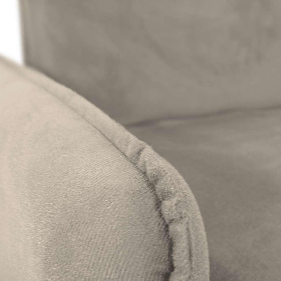 Sofá-Cama Casal com Baú 2 Lugares Zaia Suede Bege - 9