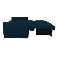 Sofá-Cama Casal com Baú 2 Lugares Zaia Suede Azul - 6