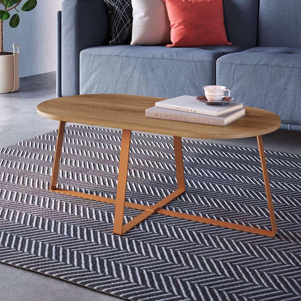 Mesa Centro Oval Complementos Hanover 90 cm - 2