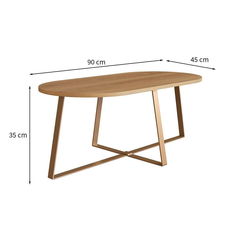 Mesa Centro Oval Complementos Hanover 90 cm - 3