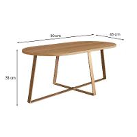 Mesa Centro Oval Complementos Hanover 90 cm - 3