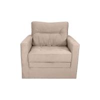 Sofá-Cama Solteiro Marisol Suede Bege - 7