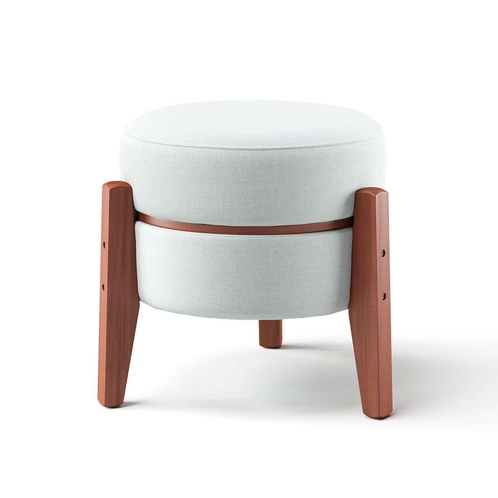 Puff Frapê Linho Cru 47 cm - 7