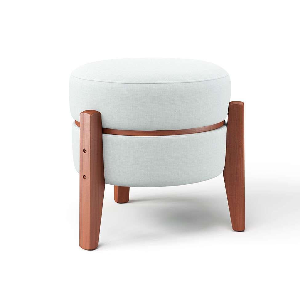 Puff Frapê Linho Cru 47 cm - 9