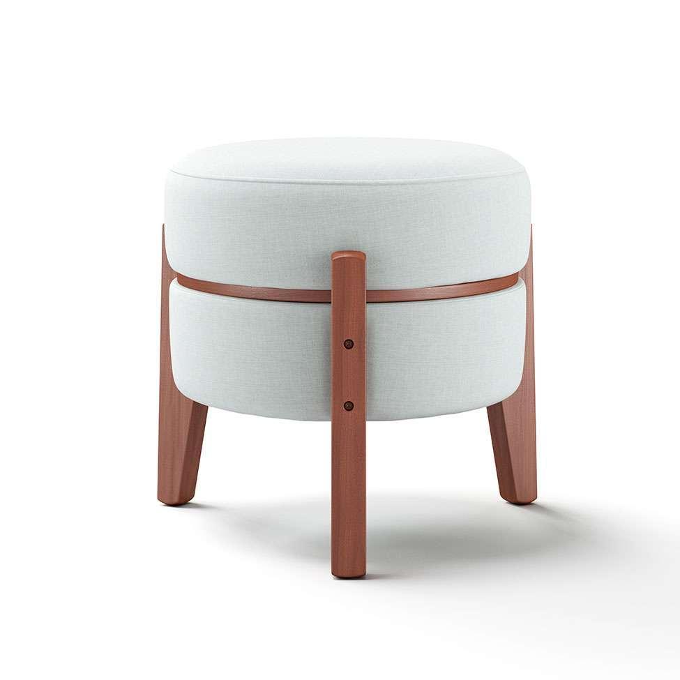 Puff Frapê Linho Cru 47 cm - 10