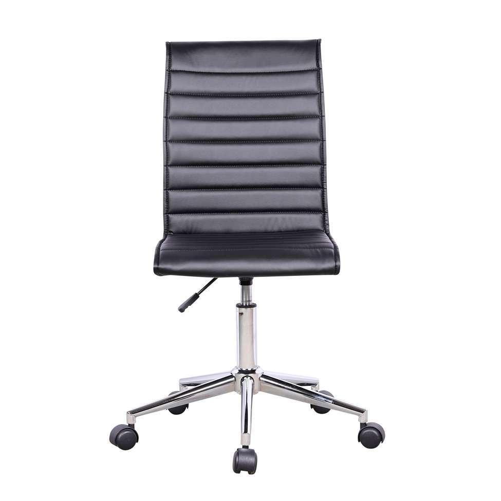 Conjunto de Mesa Marselha Branca com Cadeira de Escritório Secretária Giratória Marilyn Preta - 7