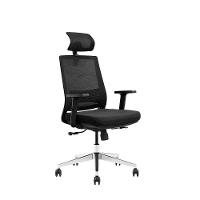 Cadeira de Escritório Presidente Giratória NR17 Unik Preta - 1