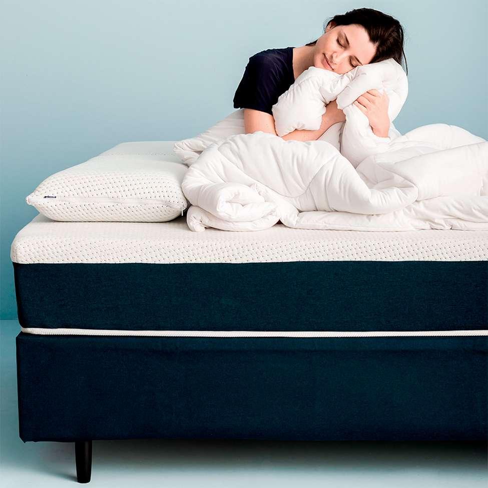 Colchão Solteiro Mola Ensacada Guldi Macio (25x88x188) Azul e Branco - 7