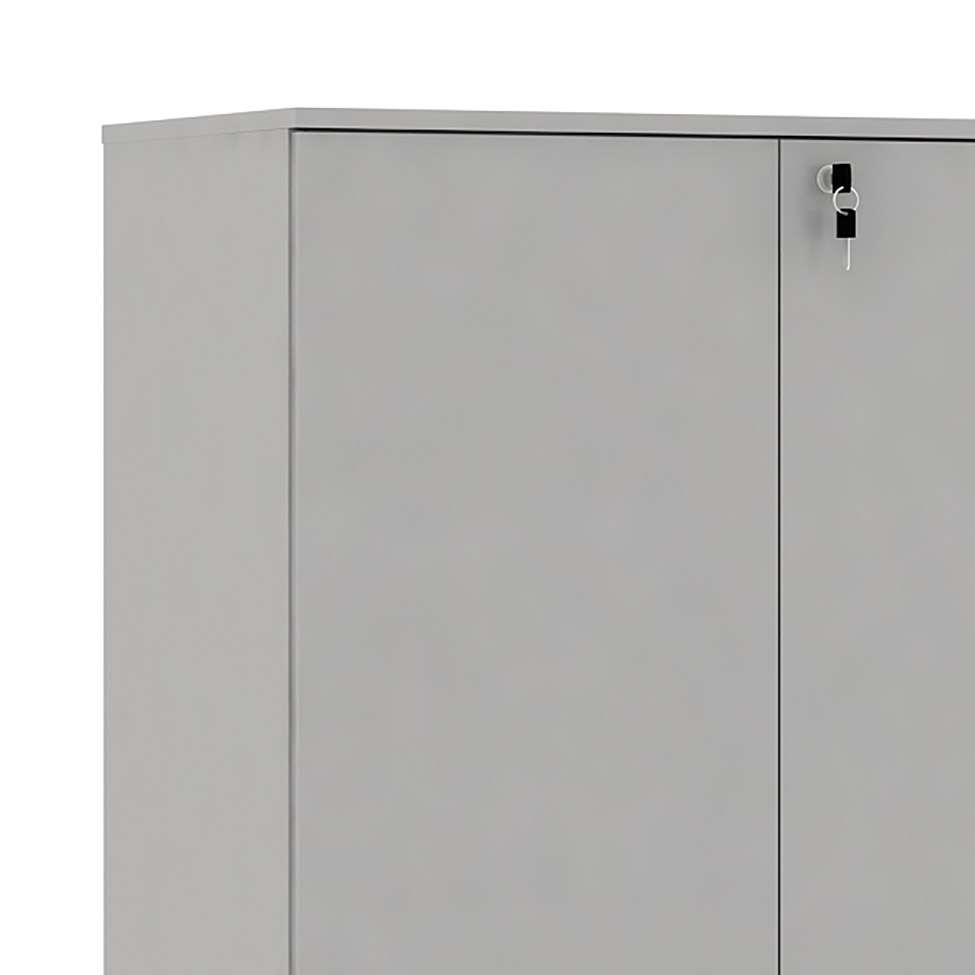 Armário de Escritório New City 2 PT Cinza 160 cm - 4
