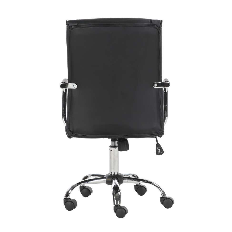 Cadeira de Escritório Secretária Giratória Londres Preta - 5