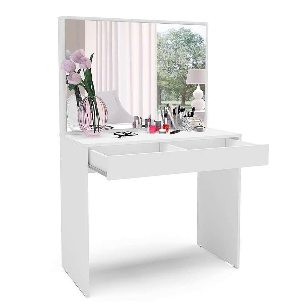 Penteadeira com Espelho Virgínia 1 GV Branca - 1