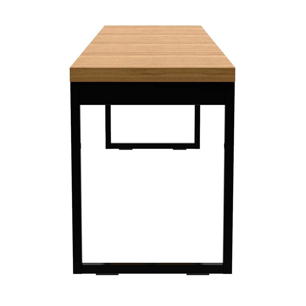 Banco de Jantar 2 Lugares Stanford Amêndoa e Preto 120 cm - 4