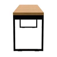 Banco de Jantar 2 Lugares Stanford Amêndoa e Preto 120 cm - 4