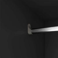 Guarda-Roupa Casal com Espelho Paris 3 PT 2 GV Preto - 6