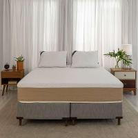 Colchão King Guldi Comfort com Massageador Quântico Molas Ensacadas (30x193x203) Branco e Bege - 6