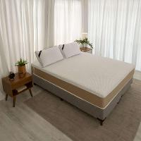 Colchão Casal Guldi Comfort com Massageador Quântico Molas Ensacadas (30x138x188) Branco e Bege - 10