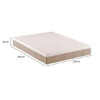 Colchão Queen Guldi Comfort com Massageador Quântico Molas Ensacadas (30x158x198) Branco e Bege - 3