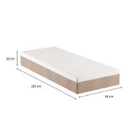 Colchão Solteirão Guldi Comfort com Massageador Quântico Molas Ensacadas (30x96x203) Branco e Bege - 3