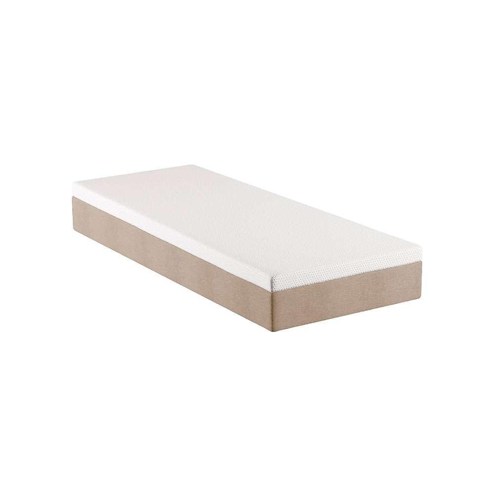 Colchão Solteiro Guldi Comfort com Massageador Quântico Molas Ensacadas (30x88x188) Branco e Bege - 2