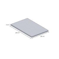 Pillow Top Casal Guldi Dream com Espuma D50 Viscoelástica com Alça (5x138x188) Branco e Cinza - 3