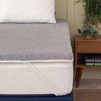 Pillow Top King Guldi Dream com Espuma D50 Viscoelástica com Alça (5x193x203) Branco e Cinza