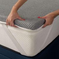 Pillow Top Queen Guldi Dream com Espuma D50 Viscoelástica com Alça (5x158x198) Branco e Cinza - 1