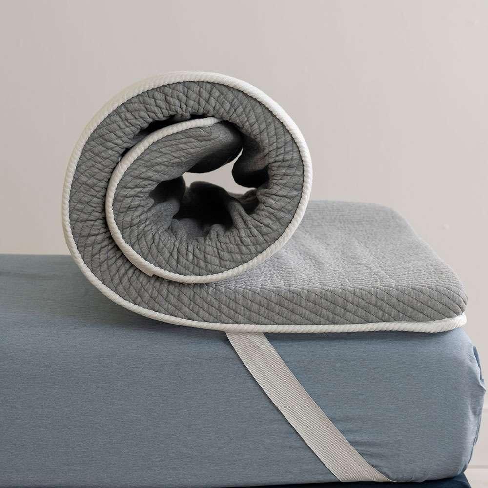 Pillow Top Solteiro Guldi Dream com Espuma D50 Viscoelástica com Alça (5x88x188) Branco e Cinza - 2