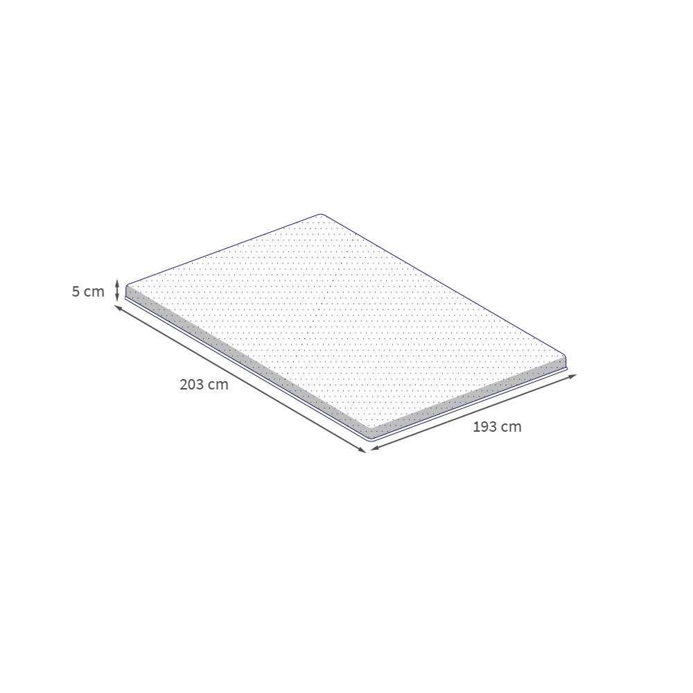 Pillow Top King Guldi Softcom Espuma D30 com Alça (5x193x203) Branco - 3
