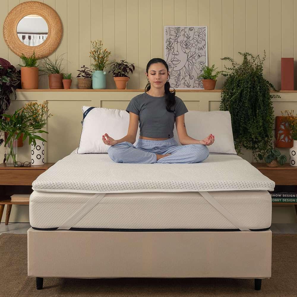 Pillow Top King Guldi Softcom Espuma D30 com Alça (5x193x203) Branco - 10