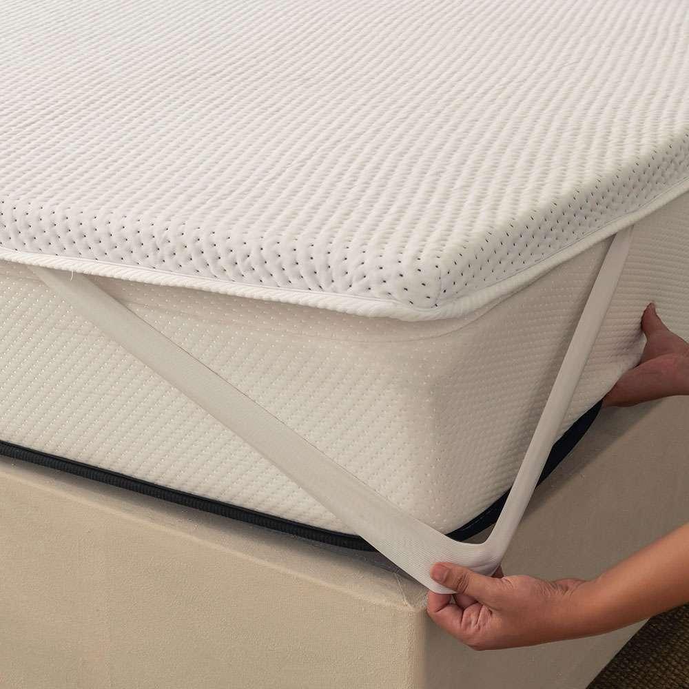 Pillow Top Casal Guldi Soft com Espuma D30 com Alça (5x138x188) Branco - 1