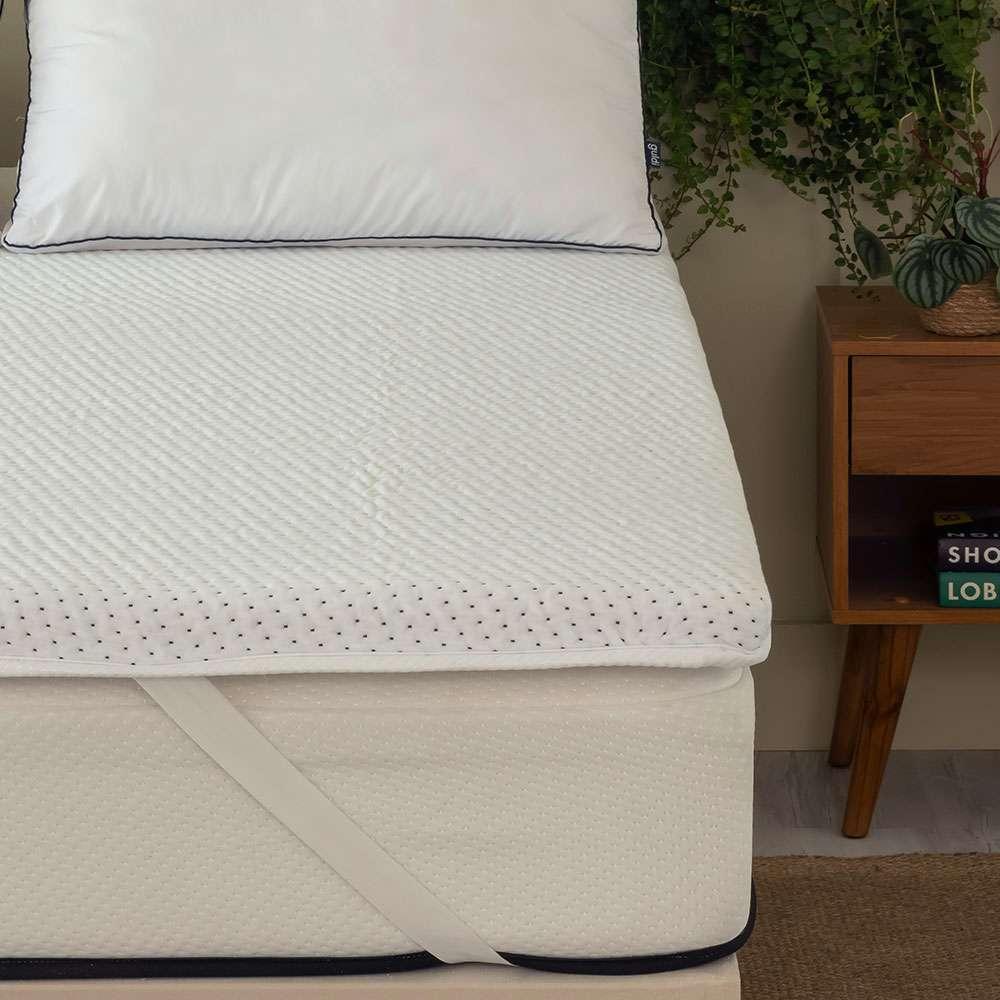 Pillow Top Solteiro King Guldi Soft com Espuma D30 com Alça (5x96x203) Branco - 4