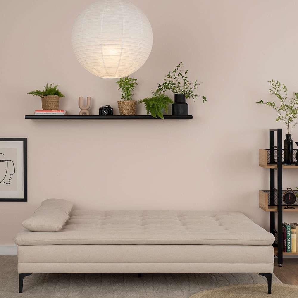 Sofá-Cama Casal 3 Lugares Prince Linho Bege - 6