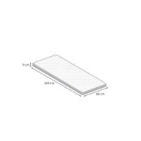 Pillow Top Solteiro Guldi Soft com Espuma D30 com Alça (5x88x188) Branco - 3