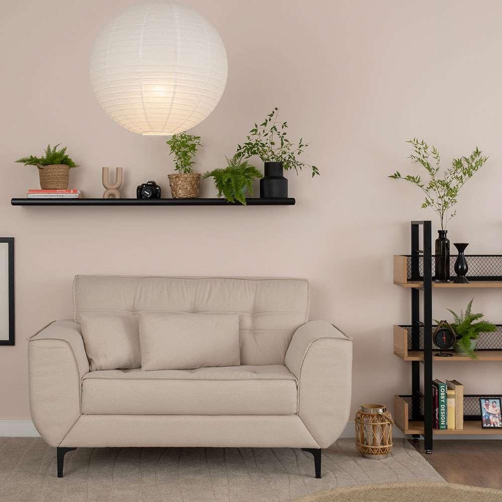 Sofá 2 Lugares Piacenza Linho Bege 152 cm - 4
