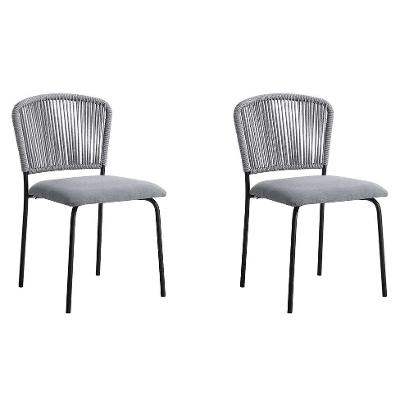 Conjunto com 2 Cadeiras Kimmie Cinza