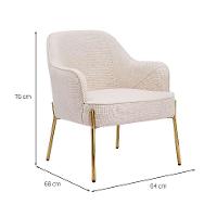 Poltrona Miss Bege Claro - 3