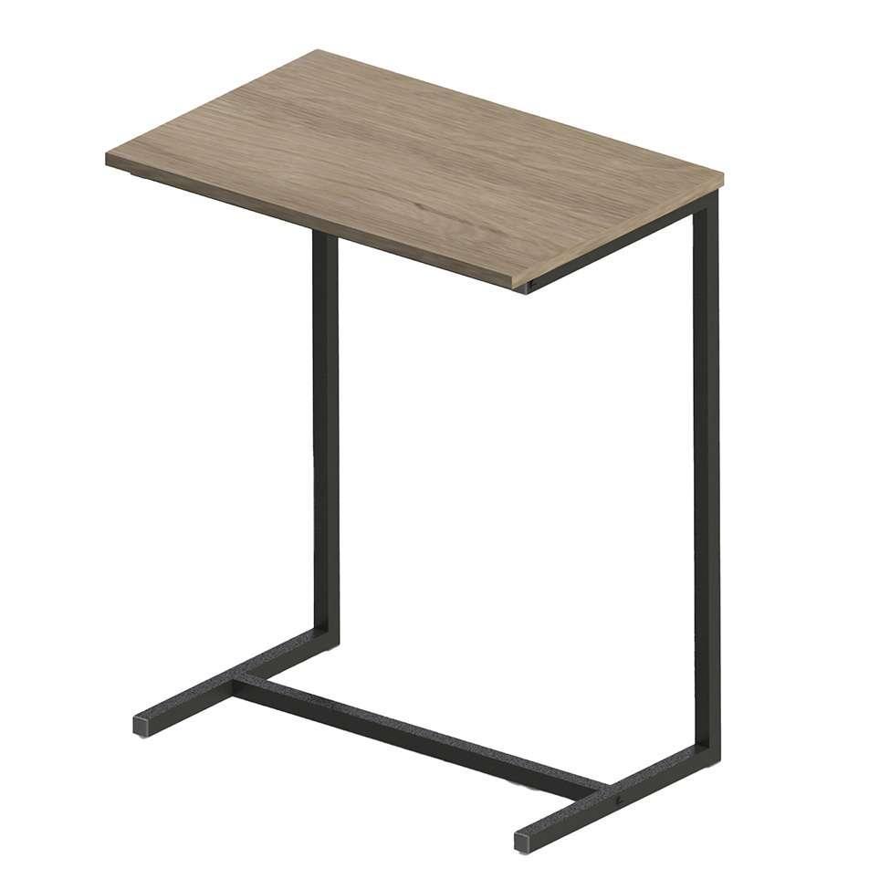 Mesa Lateral Retangular UrbnFlex Preta e Mel - 1