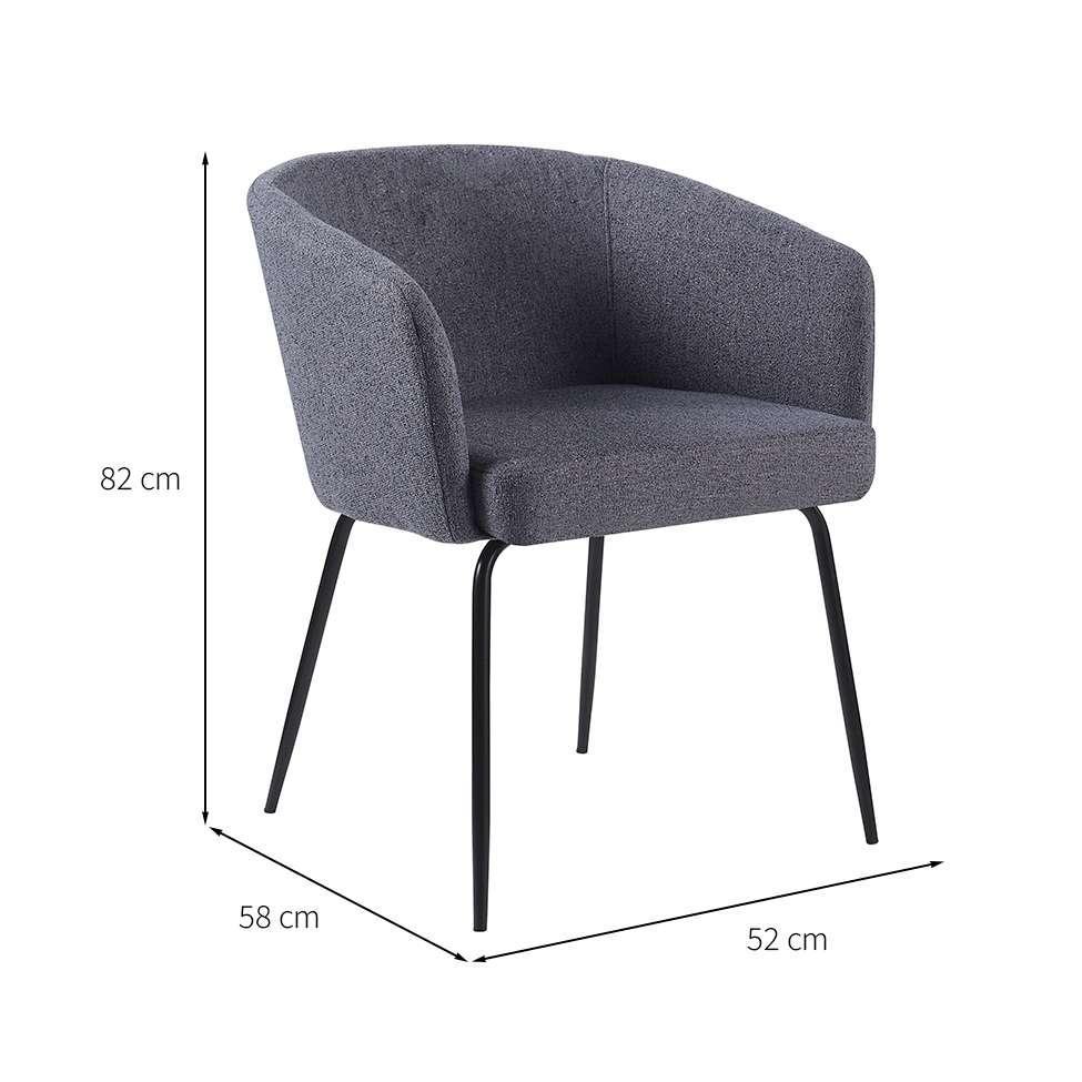 Poltrona Lily Cinza Escuro - 3