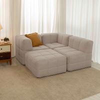 Módulo Puff Sofá Guldi Popup Linho Cru - 9