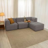 Módulo Puff Sofá Guldi Popup Linho Cinza - 8