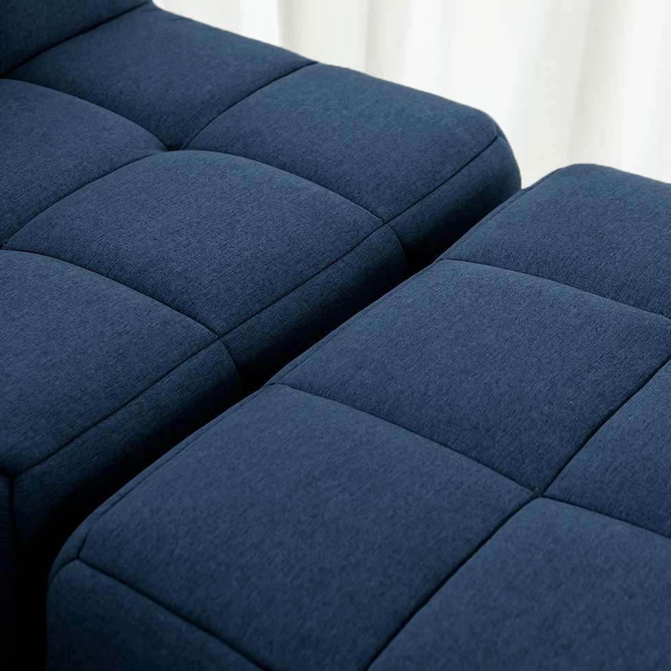 Módulo Puff Sofá Guldi Popup Linho Azul - 6