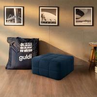 Módulo Puff Sofá Guldi Popup Linho Azul - 1