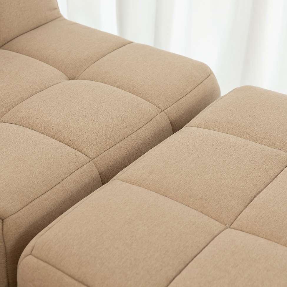 Módulo Puff Sofá Guldi Popup Linho Bege - 6