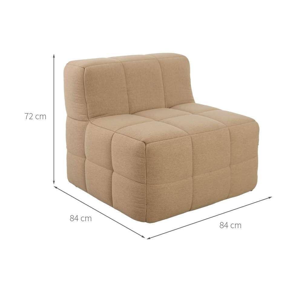 Sofá Guldi Popup com 2 Módulos Centrais Linho Bege - 3