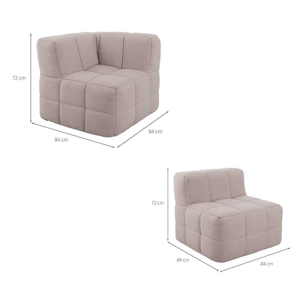 Sofá Guldi Popup com 2 Módulos Centrais e Canto Linho Cru - 3