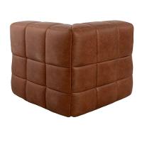 Sofá Guldi Popup com 2 Módulos Centrais e Canto Corino Caramelo - 6