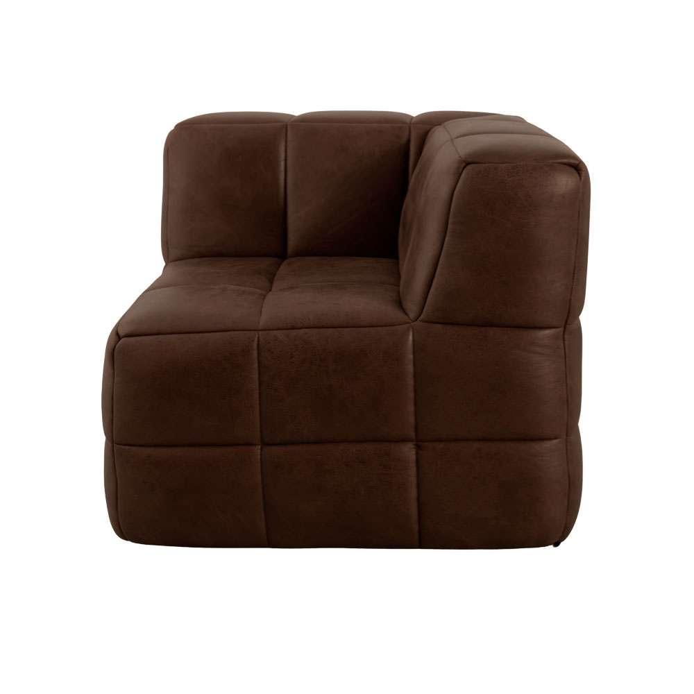 Sofá Guldi Popup com 2 Módulos Centrais e Canto Corino Café - 5